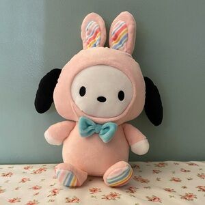 NWOT Sanrio Pochacco Easter Bunny Costume Kawaii Plush Toy